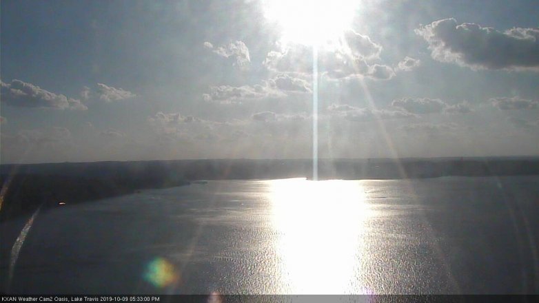 Lake Travis webcam, October 9, 2019 4:35 PM CT