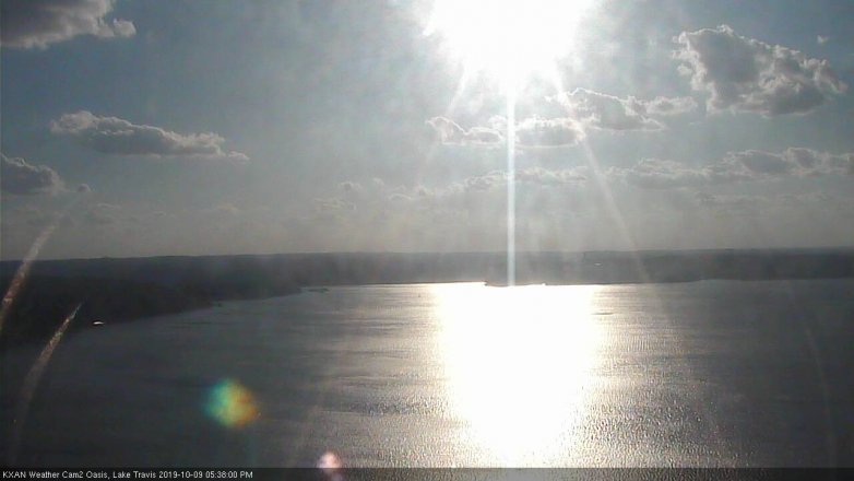 Lake Travis webcam, October 9, 2019 4:40 PM CT