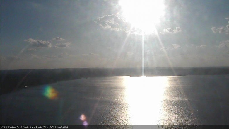 Lake Travis webcam, October 9, 2019 4:50 PM CT