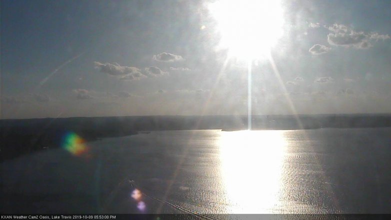 Lake Travis webcam, October 9, 2019 4:55 PM CT