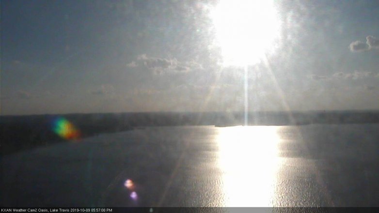 Lake Travis webcam, October 9, 2019 5:00 PM CT