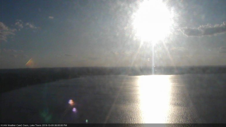 Lake Travis webcam, October 9, 2019 5:10 PM CT