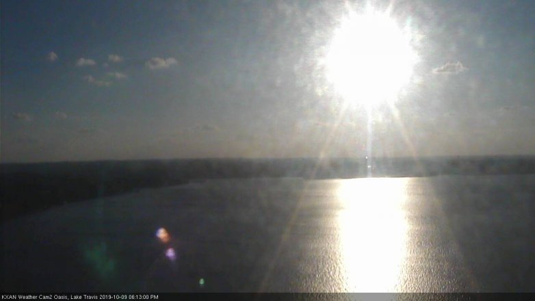 Lake Travis webcam, October 9, 2019 5:15 PM CT