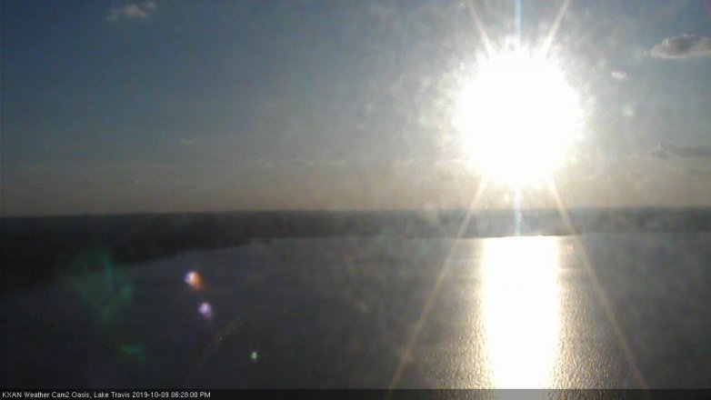 Lake Travis webcam, October 9, 2019 5:30 PM CT