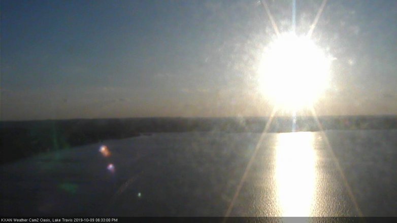 Lake Travis webcam, October 9, 2019 5:35 PM CT