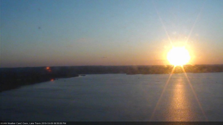 Lake Travis webcam, October 9, 2019 6:00 PM CT