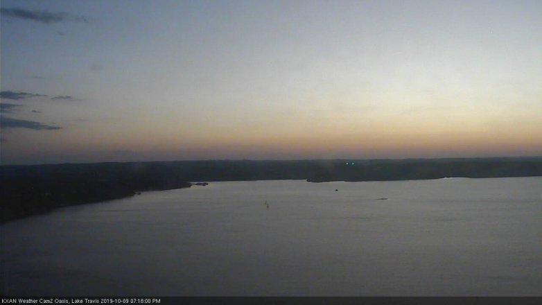Lake Travis webcam, October 9, 2019 6:20 PM CT
