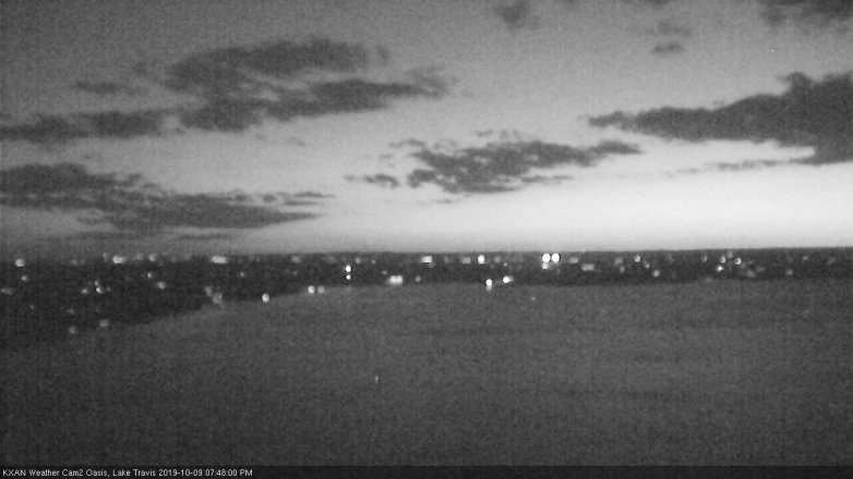 Lake Travis webcam, October 9, 2019 6:50 PM CT