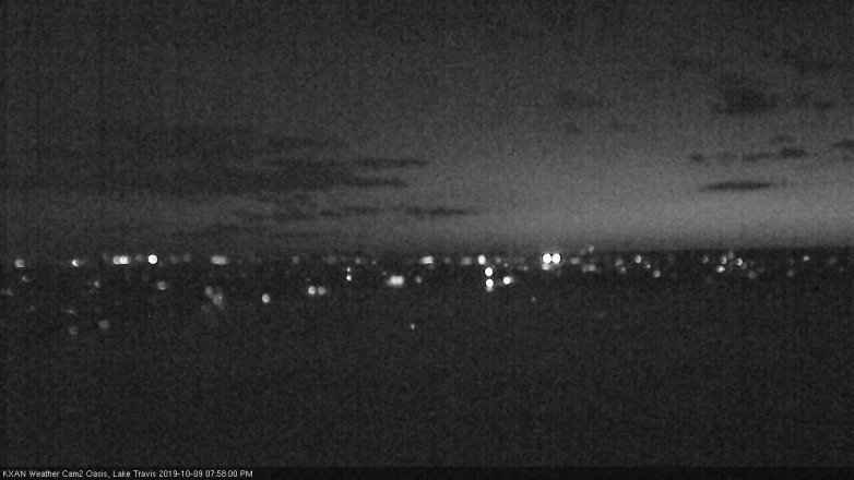 Lake Travis webcam, October 9, 2019 7:00 PM CT