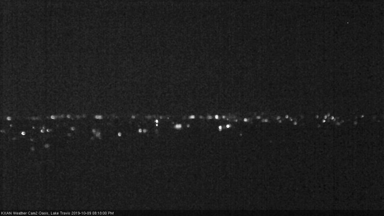 Lake Travis webcam, October 9, 2019 7:20 PM CT