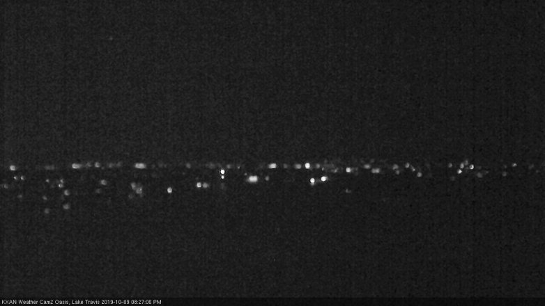 Lake Travis webcam, October 9, 2019 7:30 PM CT