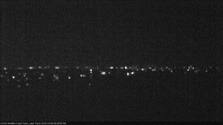 Lake Travis webcam, October 9, 2019 7:40 PM CT