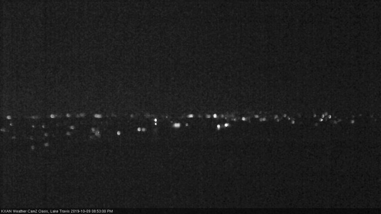 Lake Travis webcam, October 9, 2019 7:55 PM CT