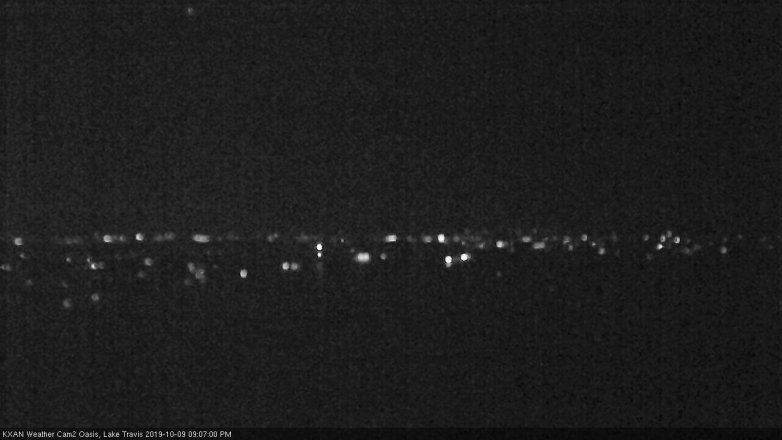 Lake Travis webcam, October 9, 2019 8:10 PM CT