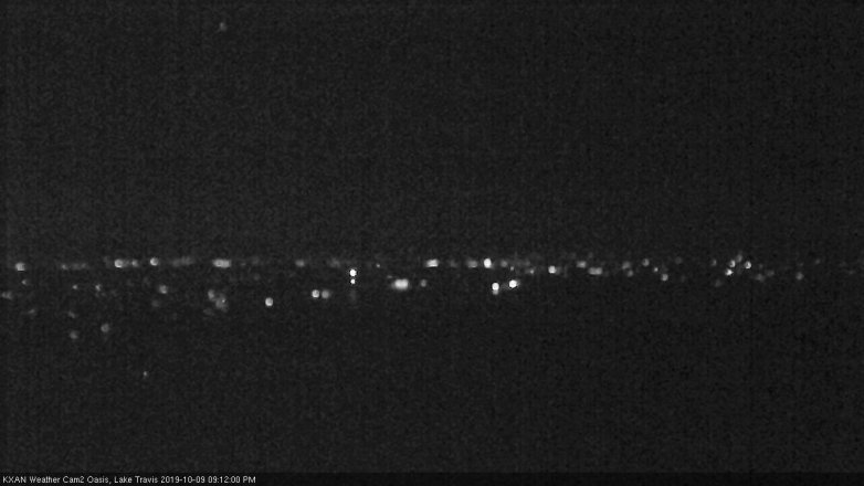 Lake Travis webcam, October 9, 2019 8:15 PM CT