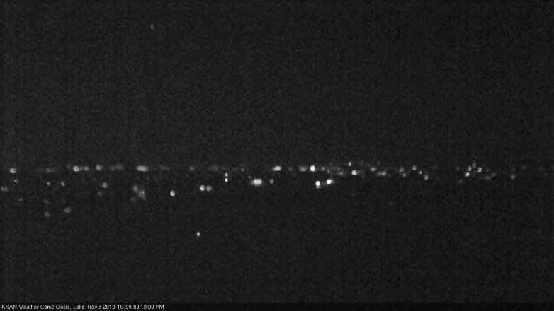 Lake Travis webcam, October 9, 2019 8:20 PM CT
