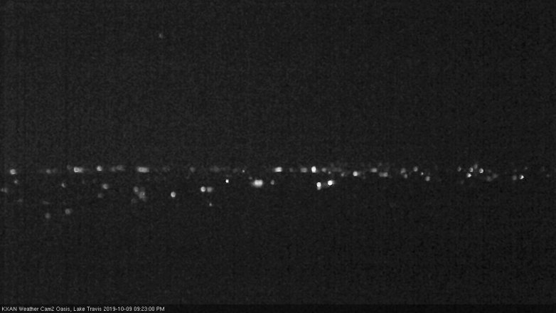 Lake Travis webcam, October 9, 2019 8:25 PM CT