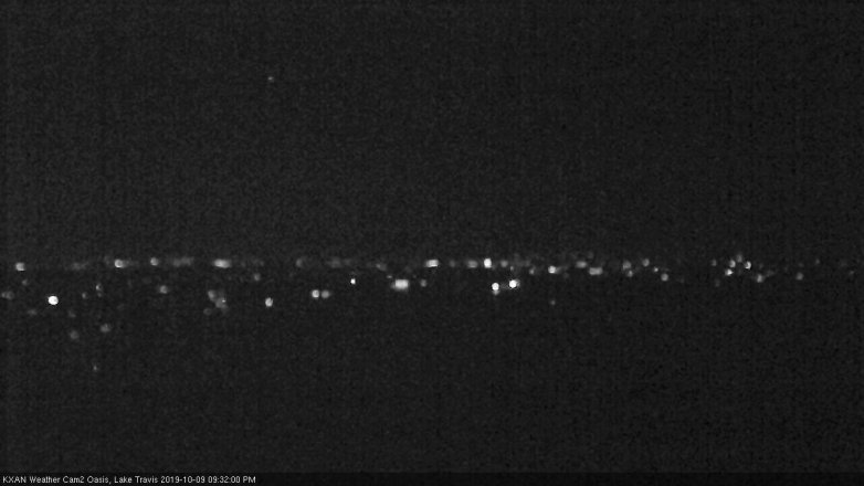 Lake Travis webcam, October 9, 2019 8:35 PM CT