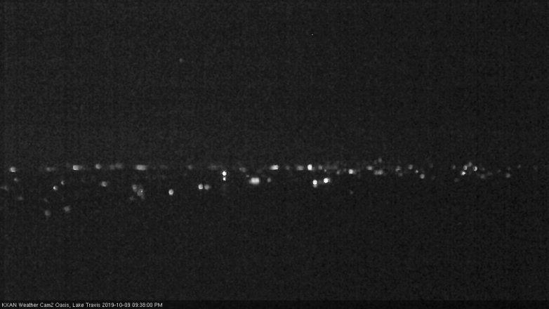 Lake Travis webcam, October 9, 2019 8:40 PM CT