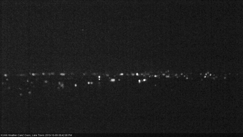 Lake Travis webcam, October 9, 2019 8:45 PM CT