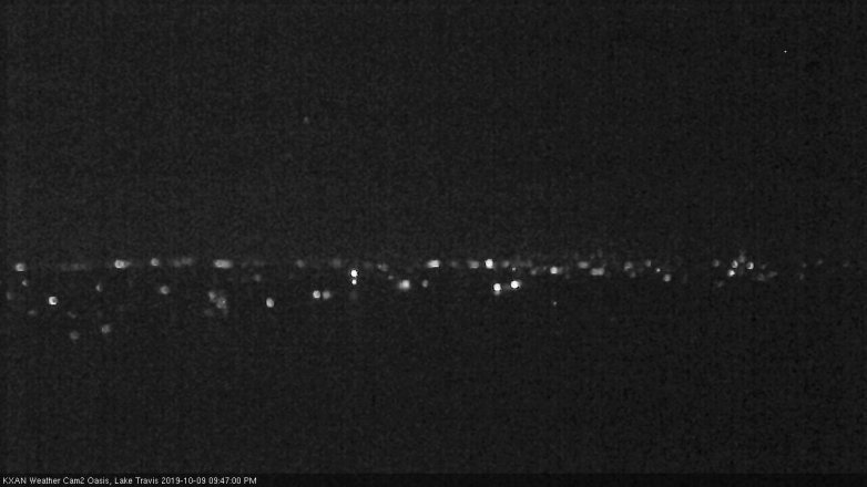 Lake Travis webcam, October 9, 2019 8:50 PM CT
