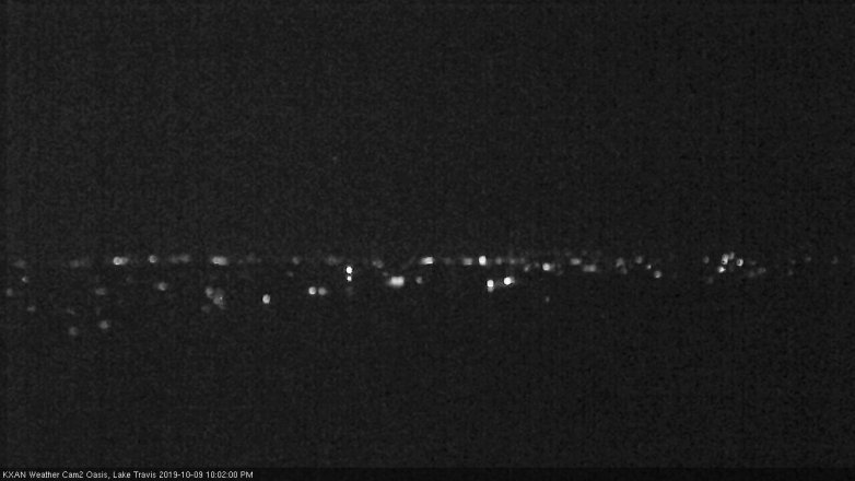 Lake Travis webcam, October 9, 2019 9:05 PM CT
