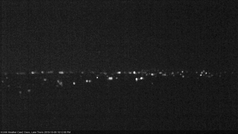 Lake Travis webcam, October 9, 2019 9:15 PM CT