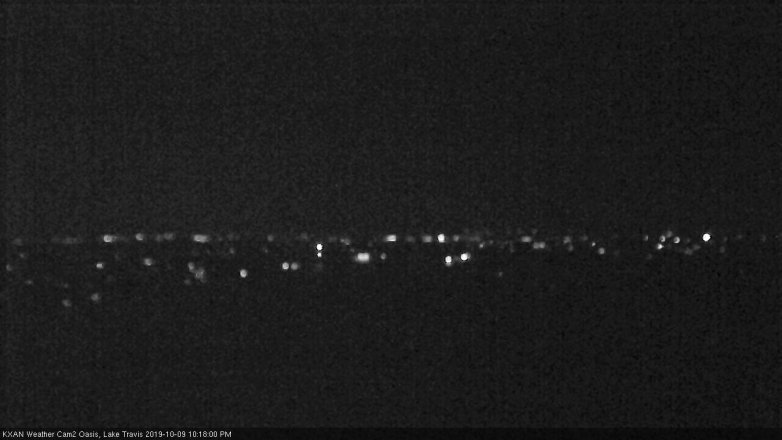 Lake Travis webcam, October 9, 2019 9:20 PM CT