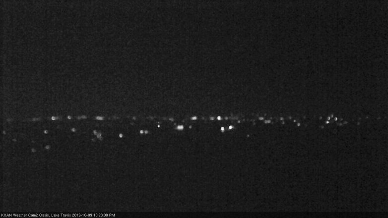 Lake Travis webcam, October 9, 2019 9:25 PM CT