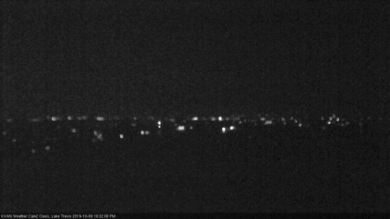 Lake Travis webcam, October 9, 2019 9:35 PM CT