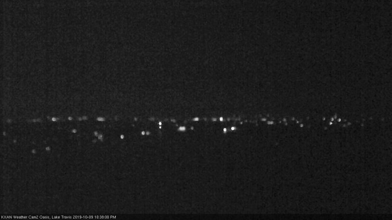 Lake Travis webcam, October 9, 2019 9:40 PM CT