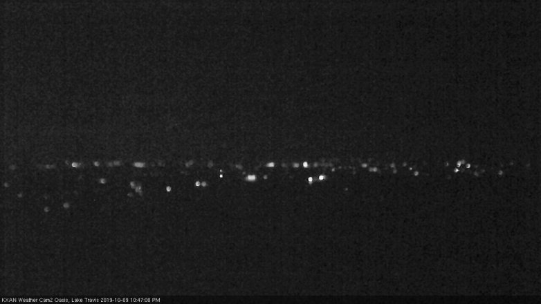 Lake Travis webcam, October 9, 2019 9:50 PM CT