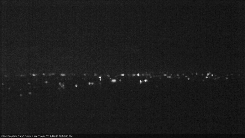 Lake Travis webcam, October 9, 2019 9:55 PM CT