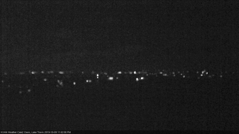 Lake Travis webcam, October 9, 2019 10:05 PM CT