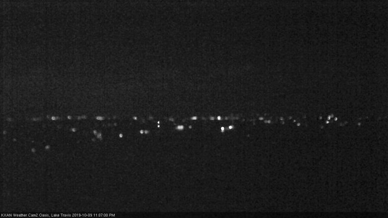 Lake Travis webcam, October 9, 2019 10:10 PM CT