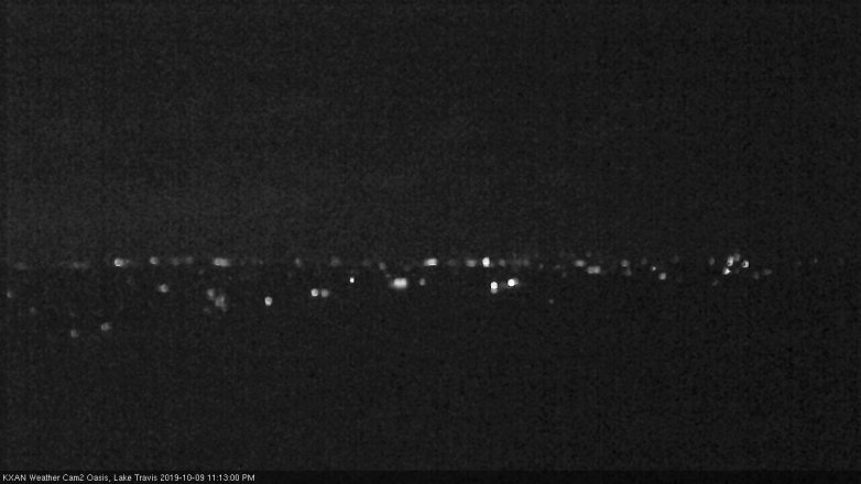 Lake Travis webcam, October 9, 2019 10:15 PM CT