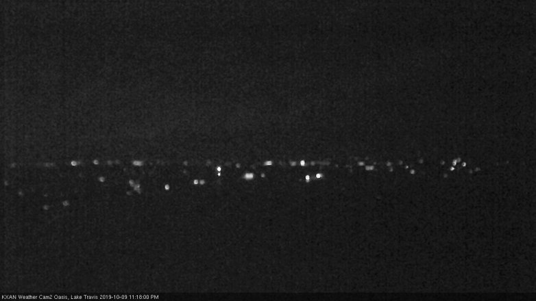 Lake Travis webcam, October 9, 2019 10:20 PM CT