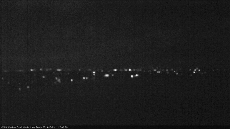 Lake Travis webcam, October 9, 2019 10:25 PM CT