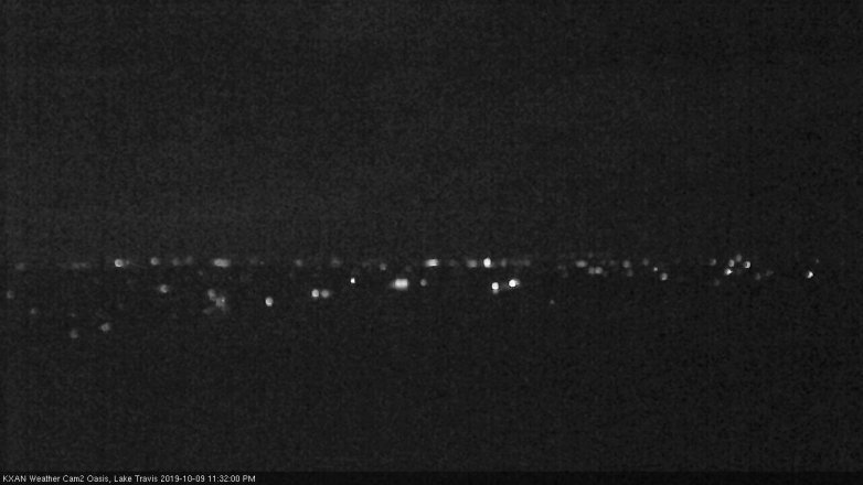 Lake Travis webcam, October 9, 2019 10:35 PM CT
