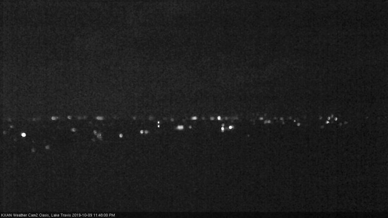 Lake Travis webcam, October 9, 2019 10:50 PM CT