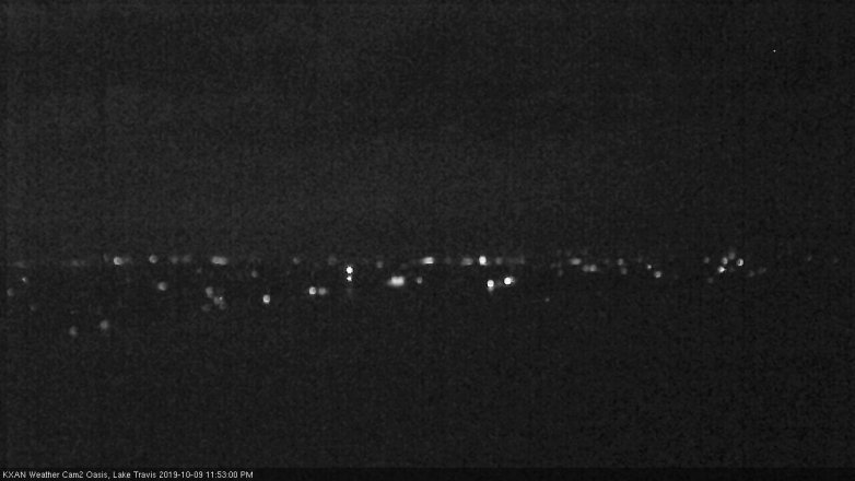 Lake Travis webcam, October 9, 2019 10:55 PM CT