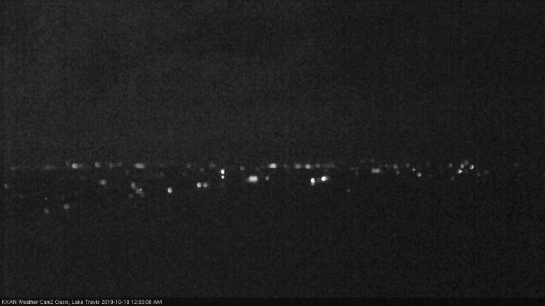 Lake Travis webcam, October 9, 2019 11:05 PM CT