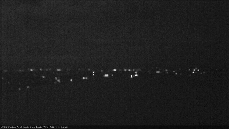 Lake Travis webcam, October 9, 2019 11:15 PM CT
