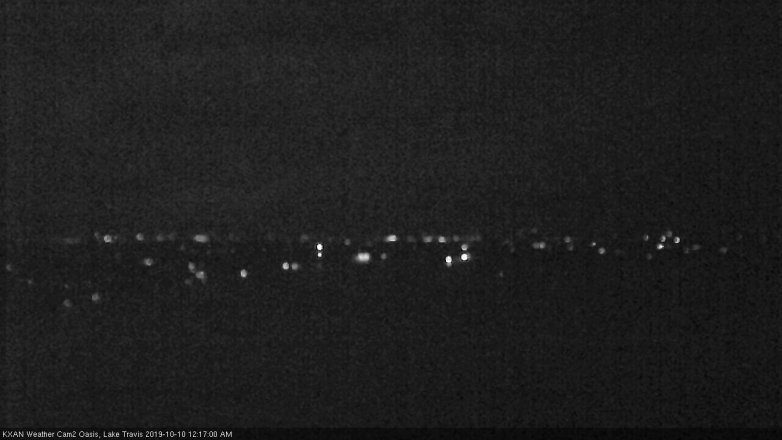Lake Travis webcam, October 9, 2019 11:20 PM CT