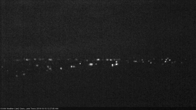 Lake Travis webcam, October 9, 2019 11:30 PM CT