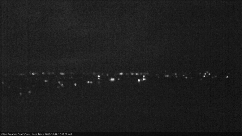 Lake Travis webcam, October 9, 2019 11:40 PM CT