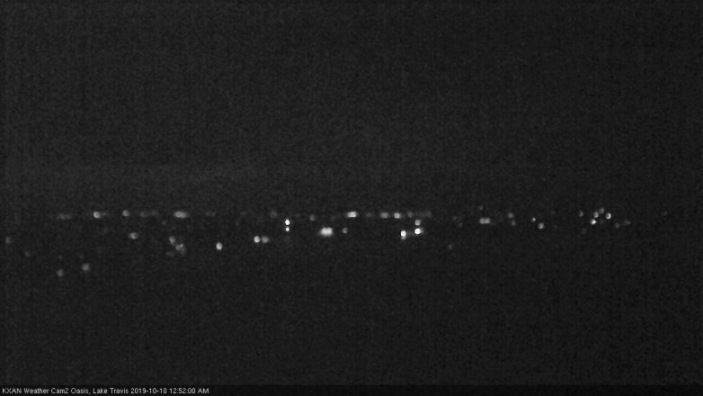 Lake Travis webcam, October 9, 2019 11:55 PM CT