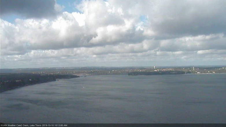 Lake Travis webcam, October 10, 2019 9:15 AM CT