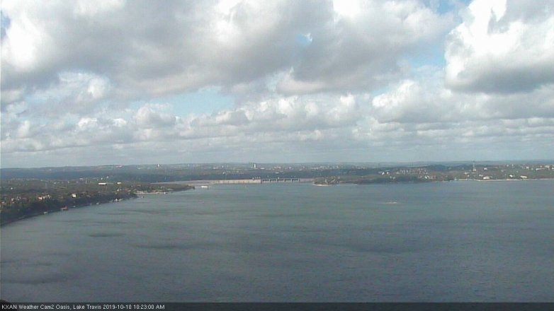 Lake Travis webcam, October 10, 2019 9:25 AM CT