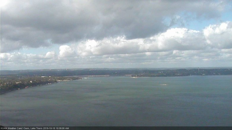 Lake Travis webcam, October 10, 2019 9:40 AM CT